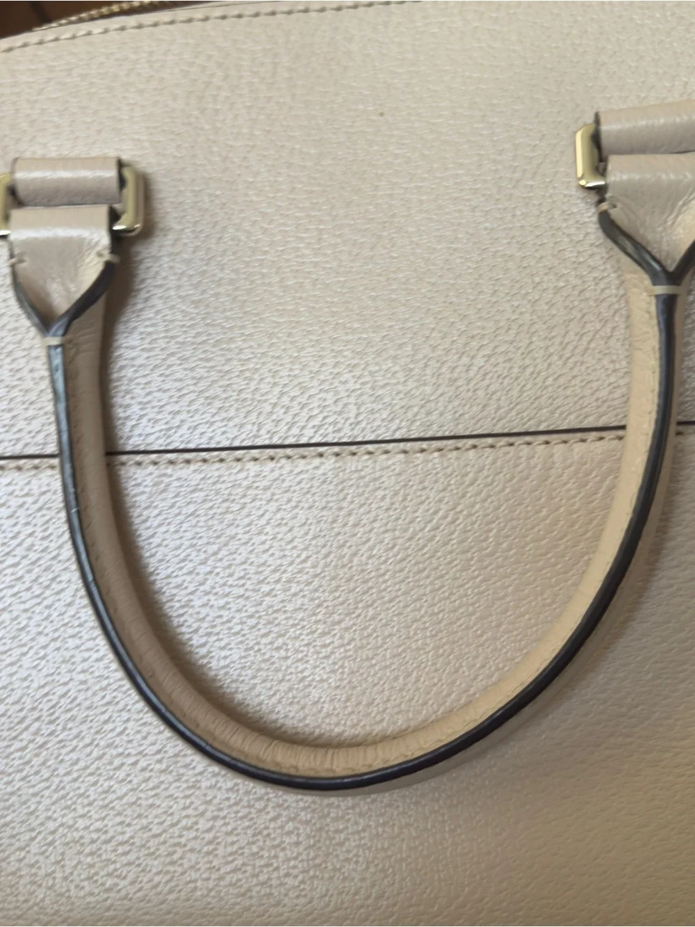 kate spade Leather Dome Satchel in Taupe Grove Street, Missing Long Strap